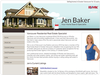 Example website for real estate agent